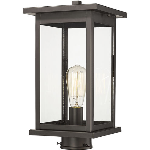 Bowton 1 Light 15.63 inch Powder Coated Bronze Outdoor Post Lantern